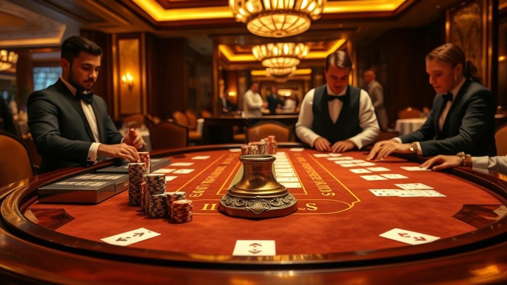 หน้าจอโทรศัพท์มือถือแสดงเกมบาคาร่าพร้อมสถิติ