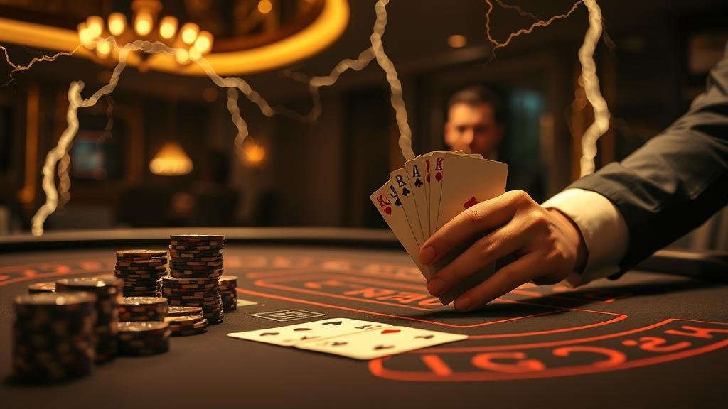 แผนภาพแสดงเทคนิคเดินเงิน Martingale ในบาคาร่า