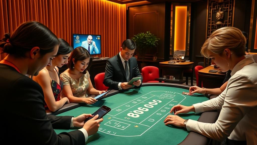 ดีลเลอร์บาคาร่าสดกำลังแจกไพ่