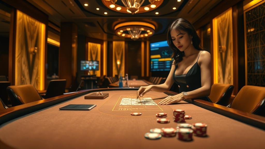 โต๊ะบาคาร่าสดจาก Asia Gaming (AG)