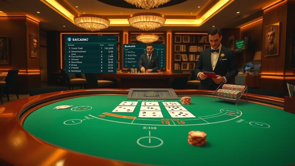 การแสดงสถิติและเค้าไพ่บาคาร่าจาก N2Live