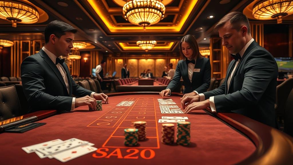 สถิติและเค้าไพ่บาคาร่าบนแท็บเล็ต