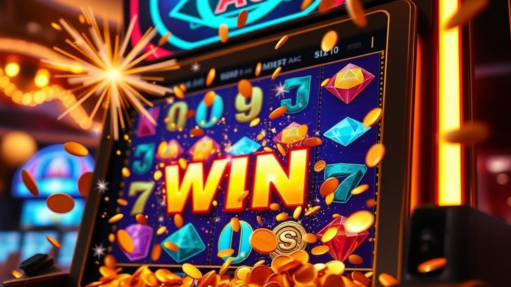 สัญลักษณ์ Wild ติดค้างบนวงล้อสล็อต