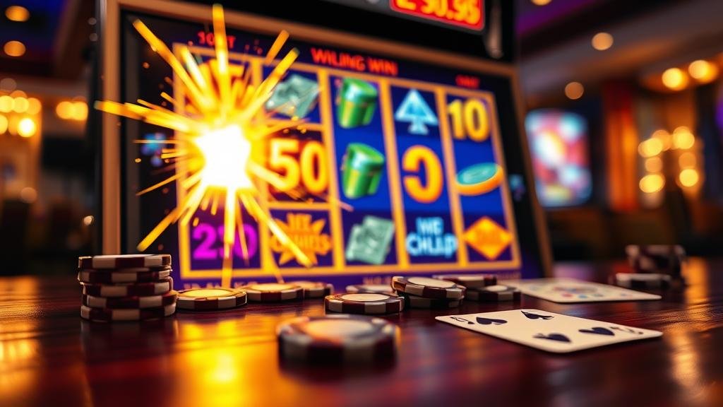 สัญลักษณ์ Scatter ปรากฏบนวงล้อสล็อตแบบ Scatter Pays