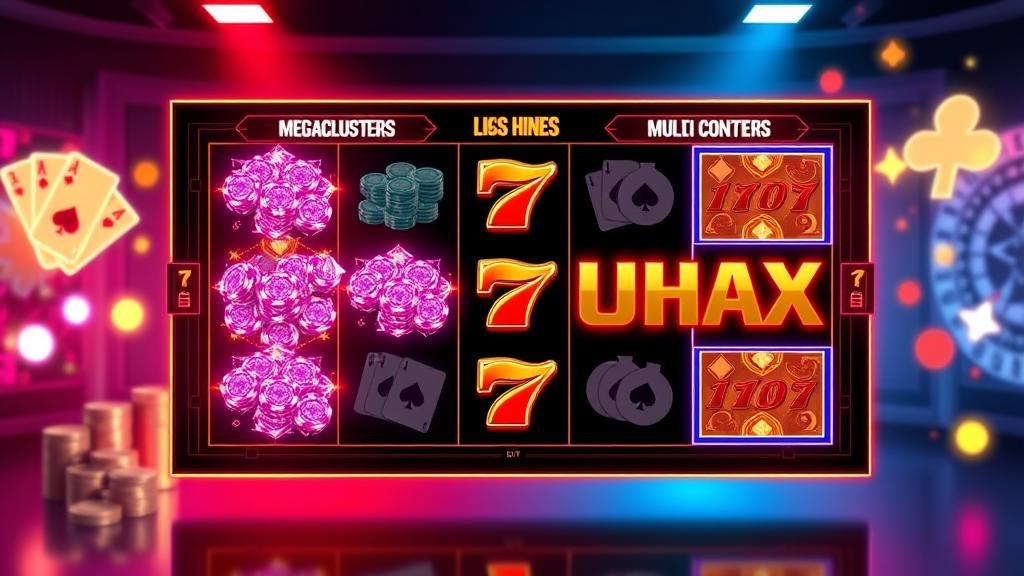 สัญลักษณ์สล็อต Megaclusters แตกออกเป็น 4 ส่วน