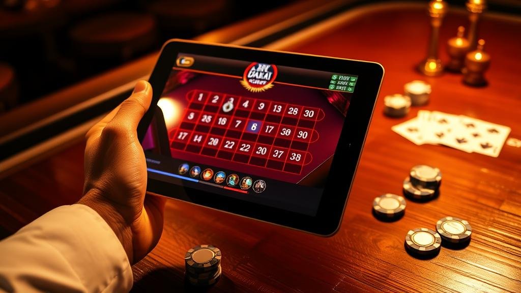 การเช็คสถิติบาคาร่าบนแท็บเล็ต