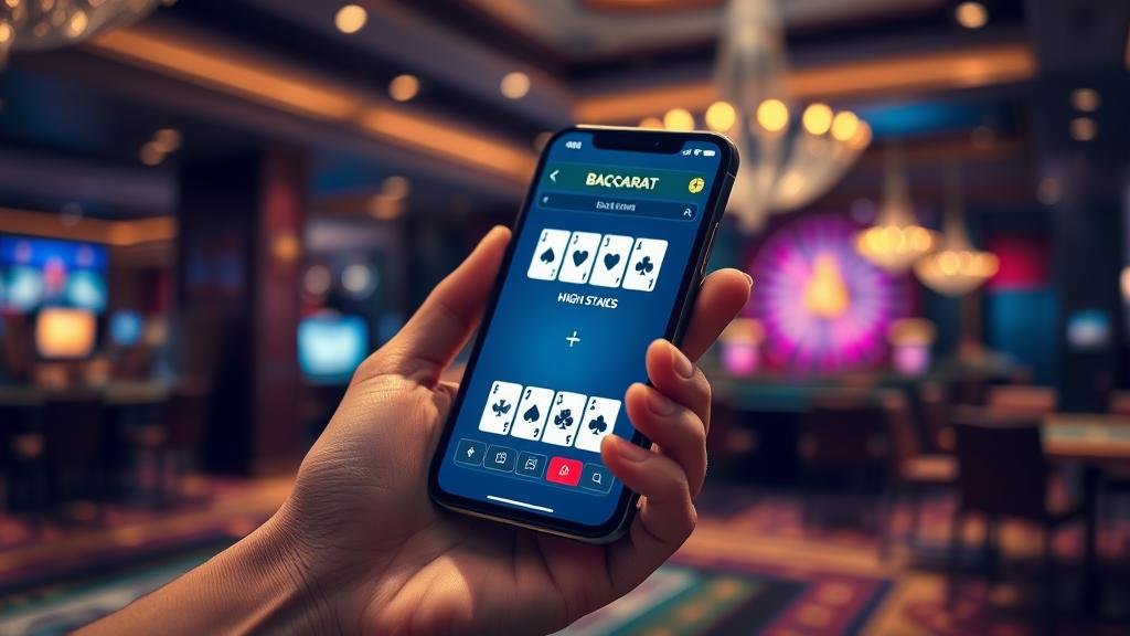 การเล่นบาคาร่าบนแท็บเล็ต iPad