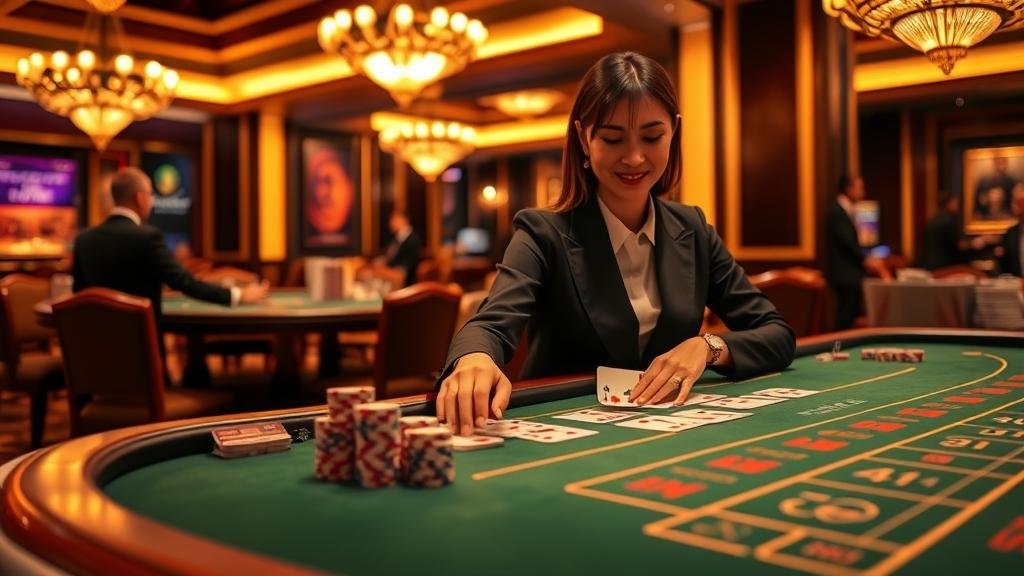 หน้าจอทดลองเล่นบาคาร่าและดีลเลอร์สด