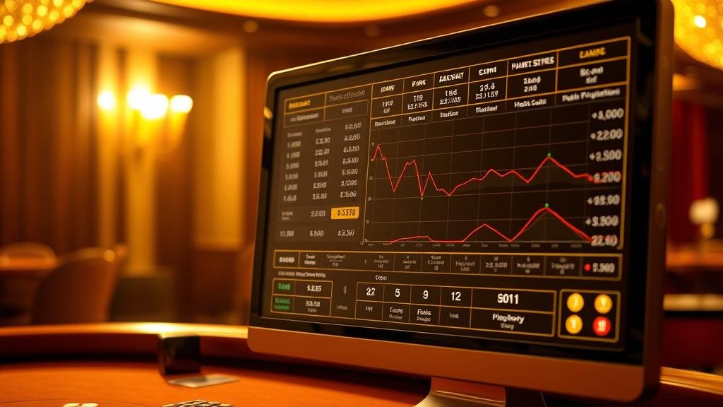 กราฟสถิติแสดงแนวโน้มผลการออกไพ่บาคาร่า