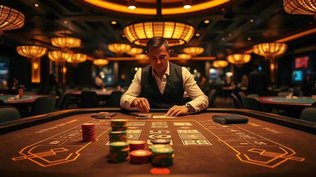 ผู้เล่นบาคาร่ากำลังวิเคราะห์สถิติ