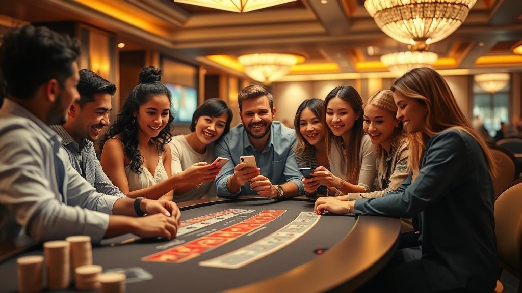 ดีลเลอร์สาวสวยกำลังแจกไพ่บาคาร่าในคาสิโน