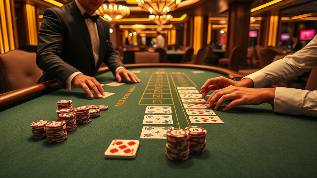 ตัวอย่างเค้าไพ่ถนนเล็ก (Shou Do Lek) ในบาคาร่า