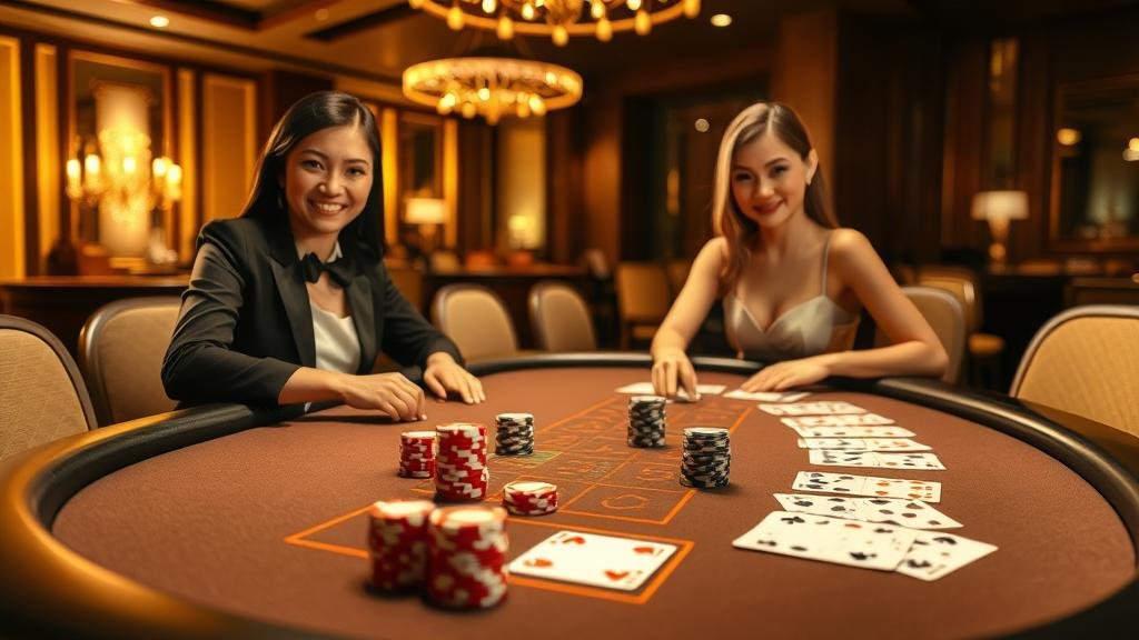 อินเทอร์เฟซบาคาร่าสำหรับผู้เล่นงบต่ำบนแท็บเล็ต