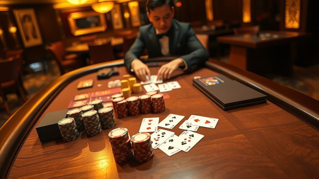 กราฟิกแสดงรูปแบบไพ่บาคาร่าและกลยุทธ์การเดิมพัน