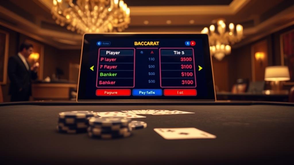 ภาพแสดงรูปแบบเค้าไพ่บาคาร่า เช่น ถนนลูกปัดและถนนไม้ขีด