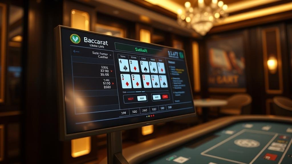 การแสดงผลเค้าไพ่บาคาร่าแบบลูกปัด