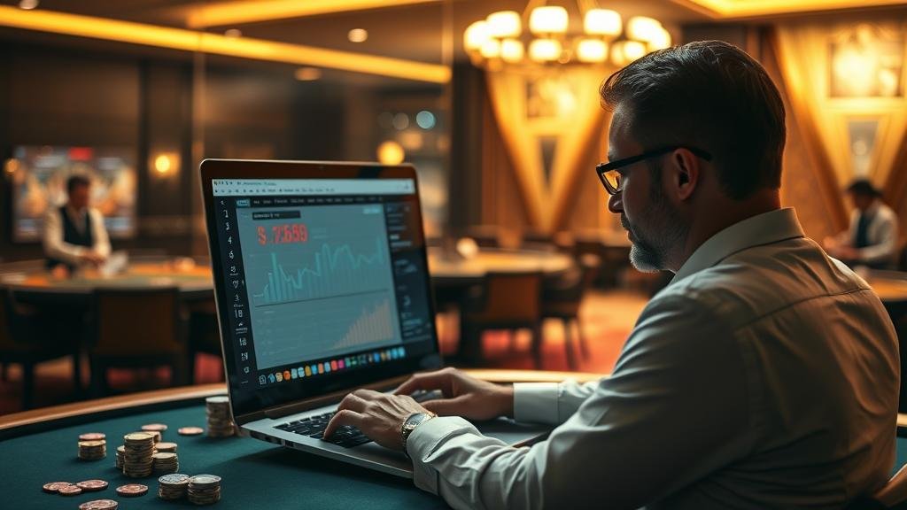 อินโฟกราฟิกแสดงกลยุทธ์และอัตราจ่ายบาคาร่า