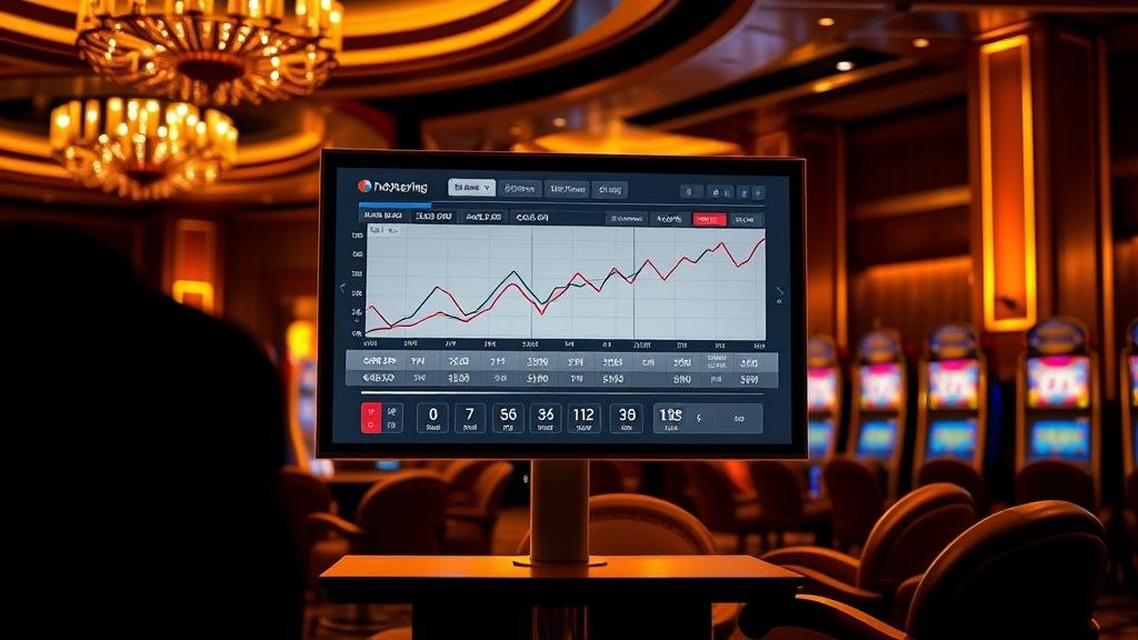 ภาพการหมุนวงล้อหวยพร้อมแสดงสถิติและค่าเฉลี่ย