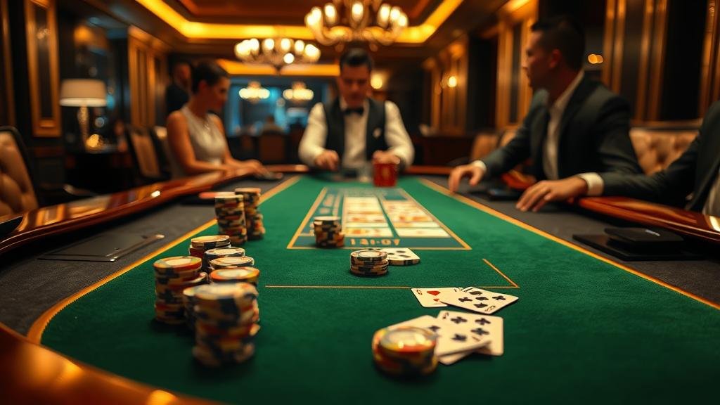 โต๊ะบาคาร่า VIP ที่สวยงาม