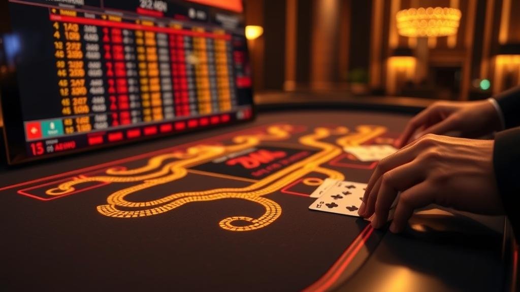 หน้าจอเกมบาคาร่าสดจาก LuckyStreak