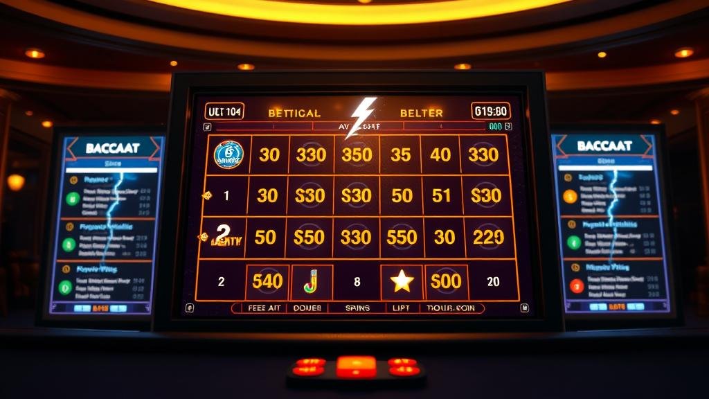 การวางเดิมพันในเกมบาคาร่าสายฟ้า