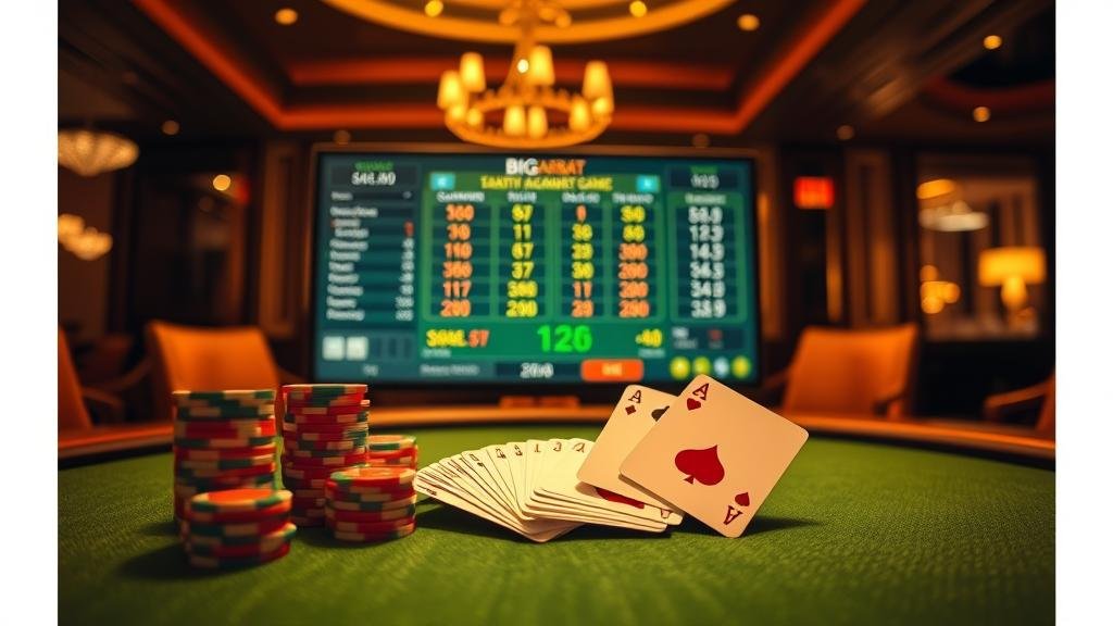 ตัวอย่างรูปแบบไพ่ปิงปอง (Ping Pong) ในเกมบาคาร่า