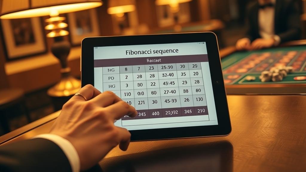 หน้าจอแท็บเล็ตแสดงผลการวิเคราะห์เค้าไพ่บาคาร่า