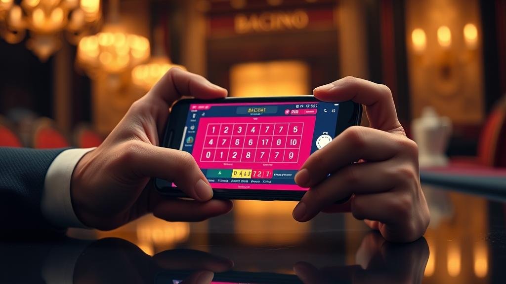 หน้าจอเกมบาคาร่าบนมือถือ