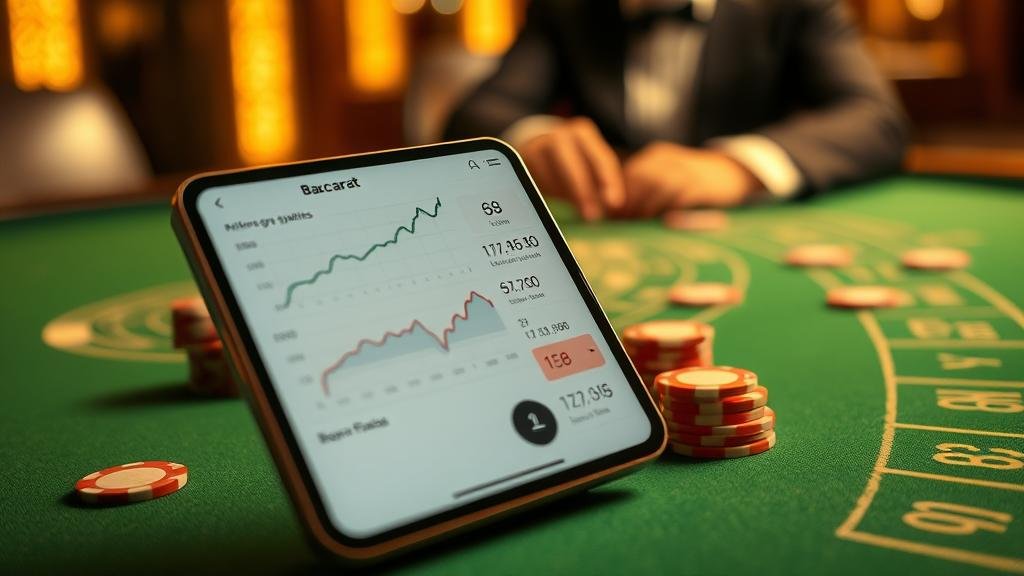 การเลือกห้องบาคาร่าบนแท็บเล็ต