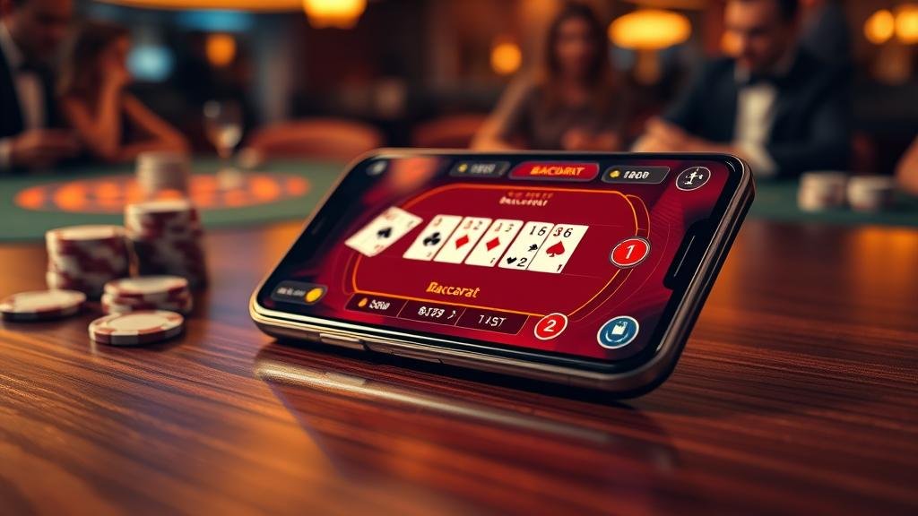 หน้าจอแสดงผลสูตรบาคาร่า AI บนมือถือ