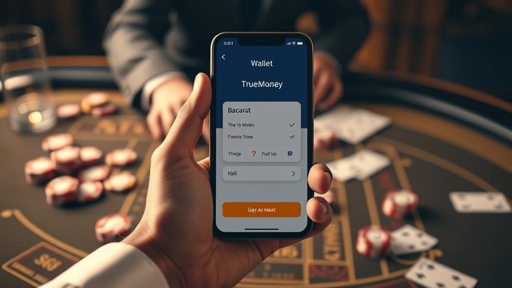 ตัวอย่างห้องบาคาร่าที่มีเค้าไพ่มังกรและเค้าไพ่สลับ