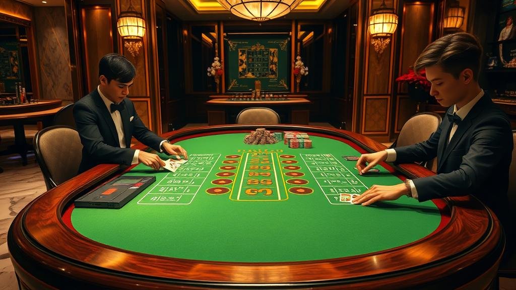 กลยุทธ์การเดินเงินบาคาร่า: แฟลตเบท vs ดับเบิลโชค