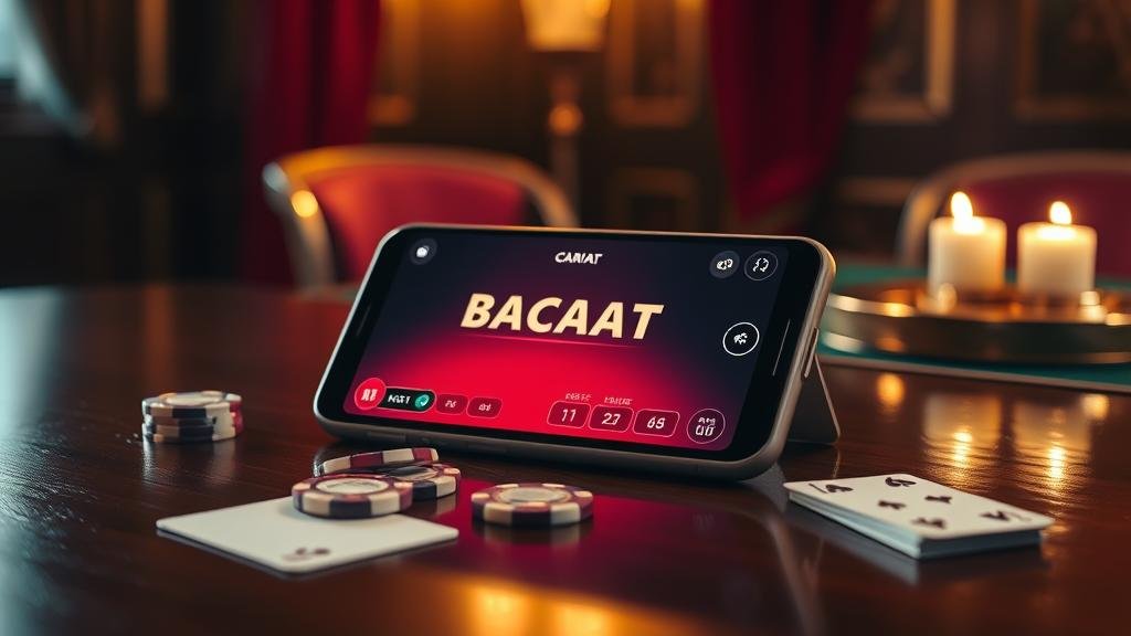 หน้าจอเกมบาคาร่าบนมือถือ