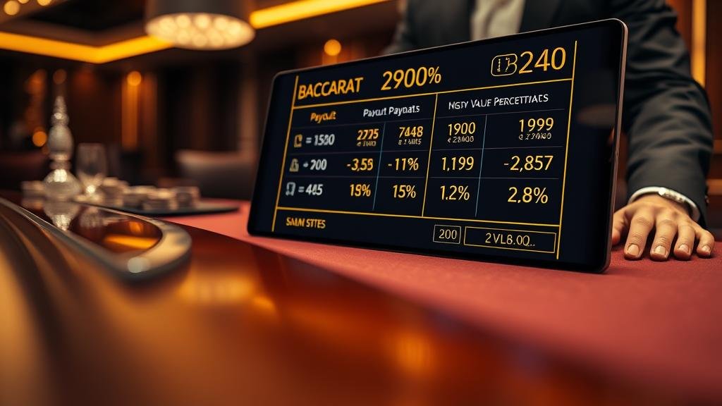 บาคาร่าเว็บตรง: สูตรเช็คอัตราจ่ายและห้องเล่นเด็ด พร้อมเทคนิคคุมงบให้กำไร
