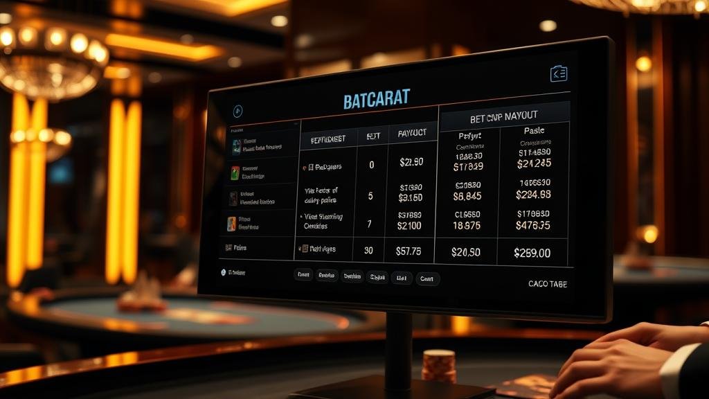 กราฟแสดงกลยุทธ์การเดินเงินในบาคาร่า