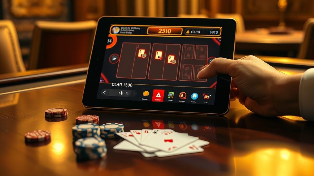 การวิเคราะห์ไพ่บาคาร่าบนแท็บเล็ต