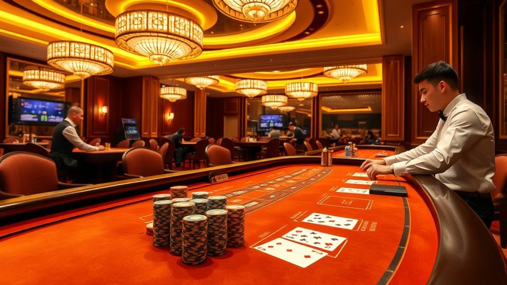 ดีลเลอร์สาวสวยในห้อง Sexy Baccarat