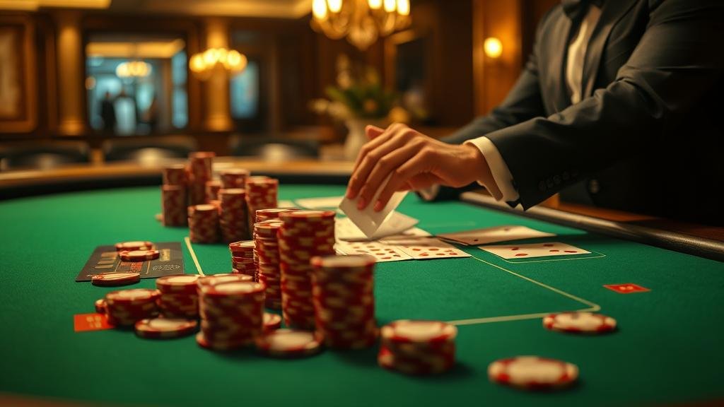 นักพนันกำลังวิเคราะห์เกมบาคาร่า