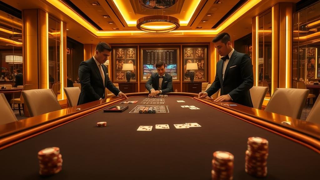 หน้าจอเกมบาคาร่า BG ที่แสดงตัวเลือกการเดิมพันและสถิติ