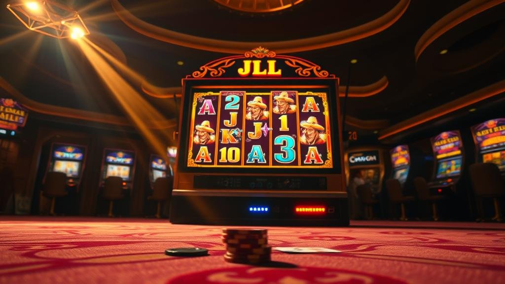 หน้าจอเกมสล็อต JILI แสดงเพย์ไลน์และการปรับเบท