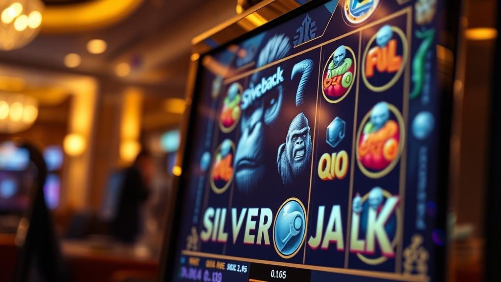 หน้าจอเกมสล็อต Novomatic พร้อมสัญลักษณ์ Book of Ra