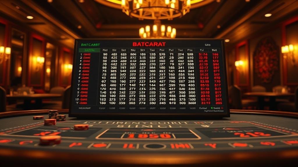 กราฟแสดงเทคนิคเดินเงิน บาคาร่า