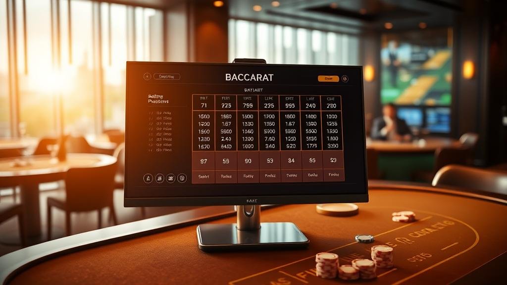 ตารางเค้าไพ่บาคาร่า รูปแบบต่างๆ