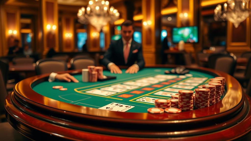 หน้าจอเกมบาคาร่า SA Gaming พร้อมตารางสถิติ