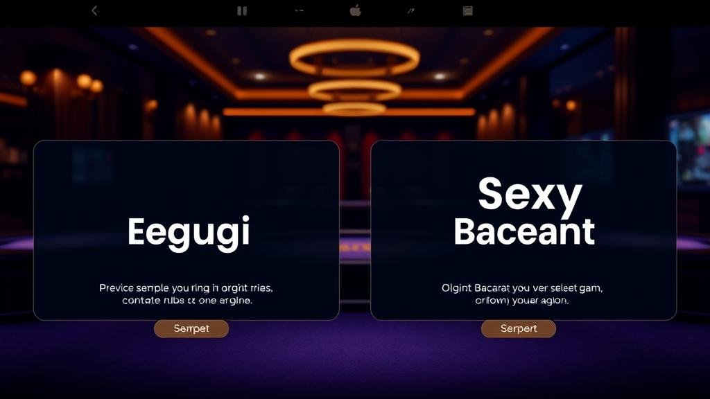 เปรียบเทียบบาคาร่า Ezugi และ Sexy Baccarat