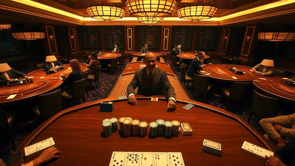 การเลือกห้องบาคาร่าหลายโต๊ะบนแท็บเล็ต