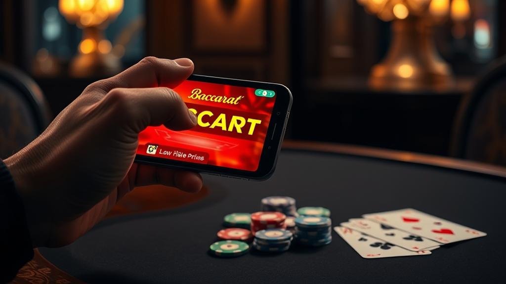 การเลือกห้องบาคาร่าหลายโต๊ะบนแท็บเล็ต