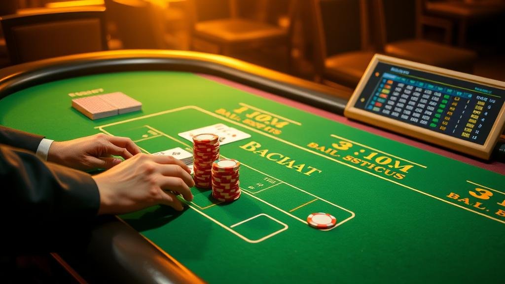 ตัวอย่างเค้าไพ่ปิงปองยาวในบาคาร่า