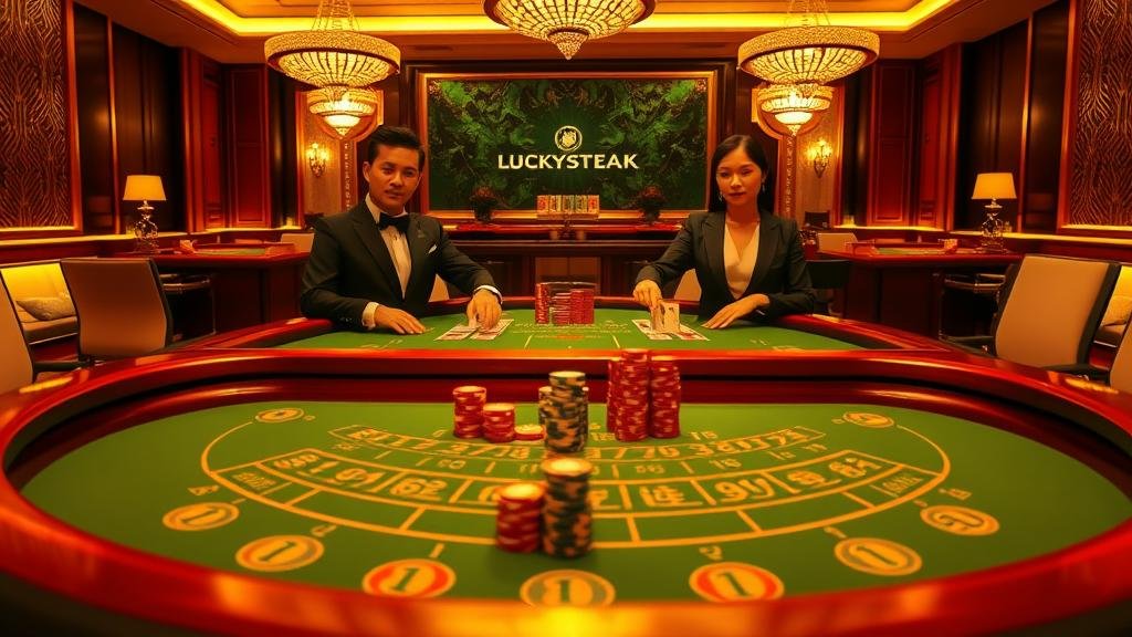 คู่มือเลือกห้องบาคาร่าสด LuckyStreak: เช็คอัตราจ่าย, อ่านเค้าไพ่, รับเงินคืน