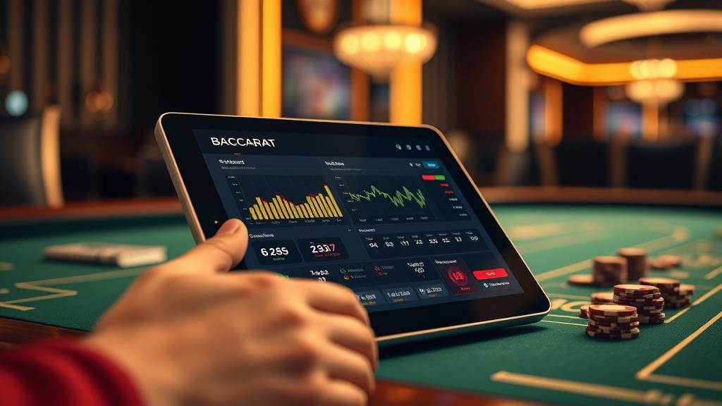 อินเทอร์เฟซเกมบาคาร่าบน iPhone